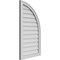 Ekena Millwork Quarter Round Top Right Surface Mount PVC Gable Vent w/ 2"W x 2"P Brickmould Sill Frame, 20"W x 36"H GVPQR20X3603SN - alternate 3